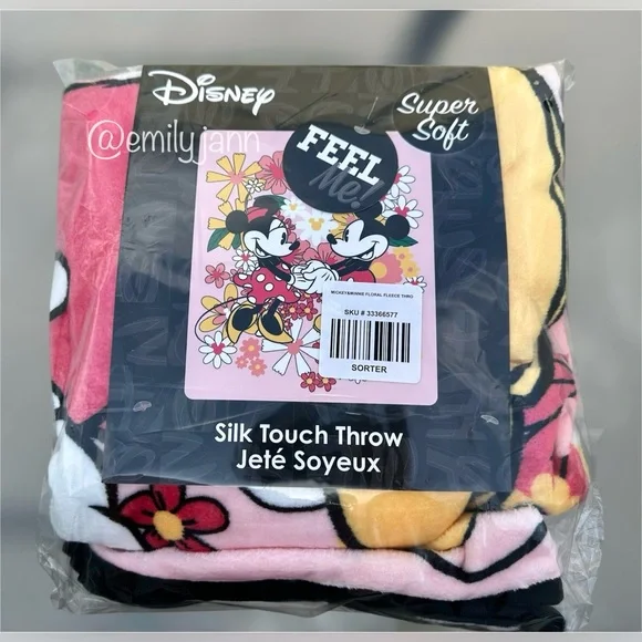 Mickey and🌺Minnie Mouse Blanket - Picture 6 of 6